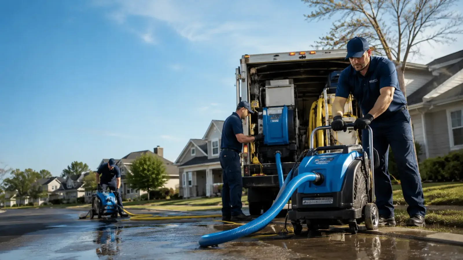 Flood Damage Cleanup in Winter, WI